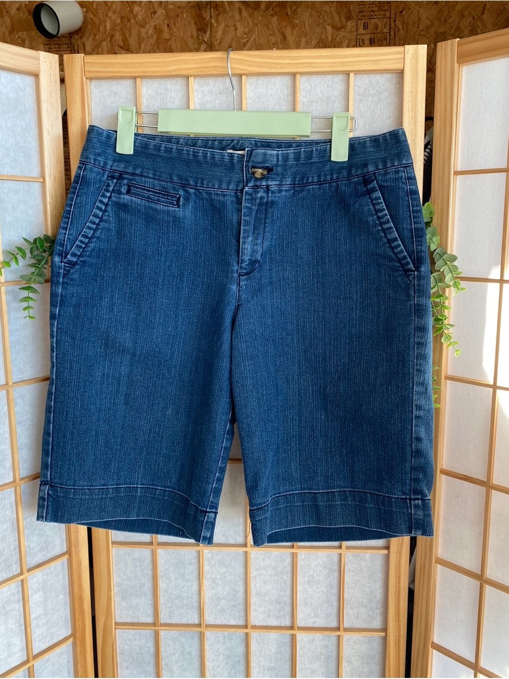 Dockers Dark Blue Denim Bermuda Shorts